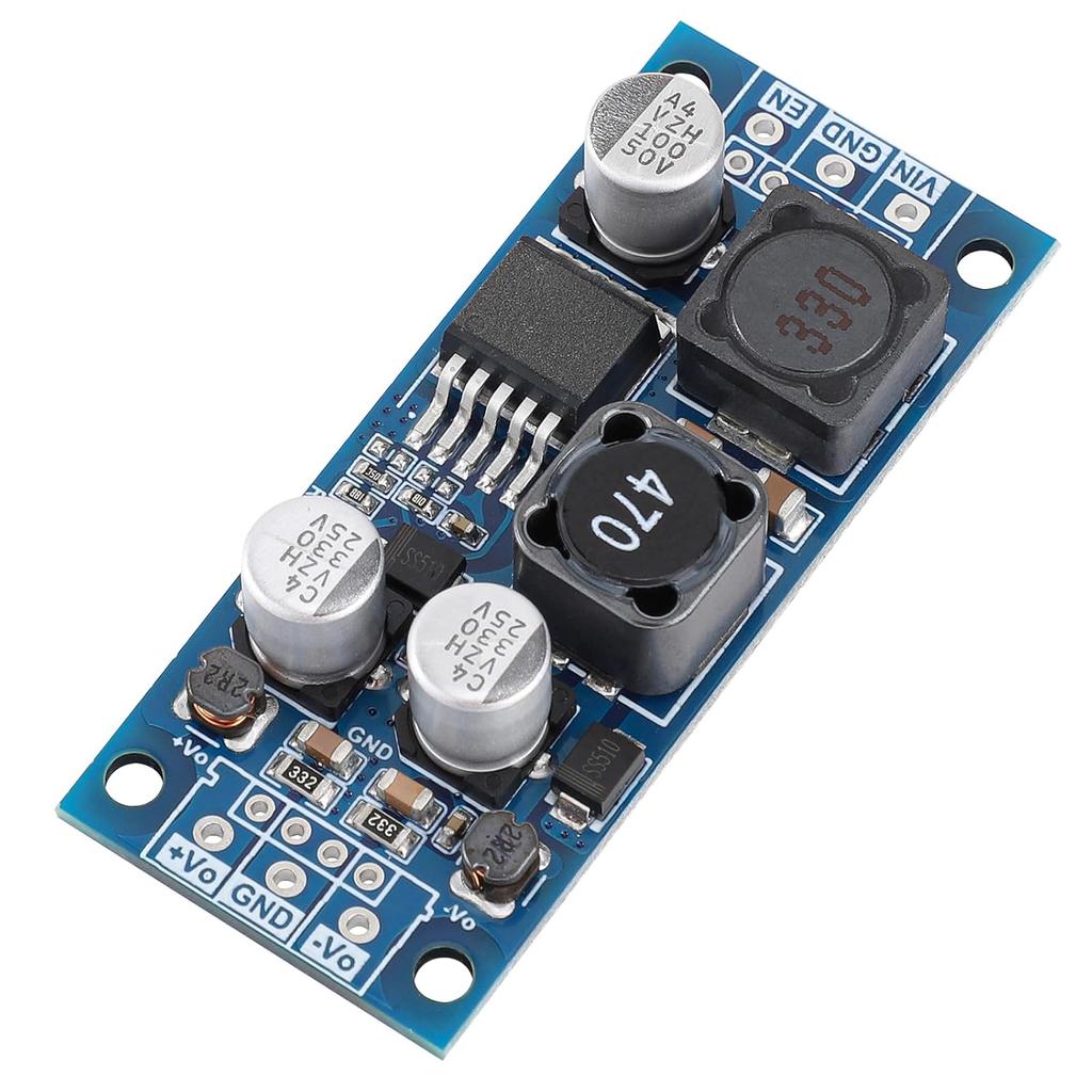 DROK Micro Boost Voltage Converter DC 4.8-35V to DC ±15V Positive Negative Dual Output Module 660mA Power Regulator Step Up Volts Transformer Board