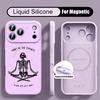 Colorful Skeleton Pattern Case For iPhone 17 Pro Max Magnetic For Magsafe Liquid Silicone Cover For iPhone 16 15 14 13 Pro Max