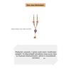 Meier Bohemian Retro Ceramic Braided Rope Necklace Women's New Chinoiserielong Tassel Sweater Chain