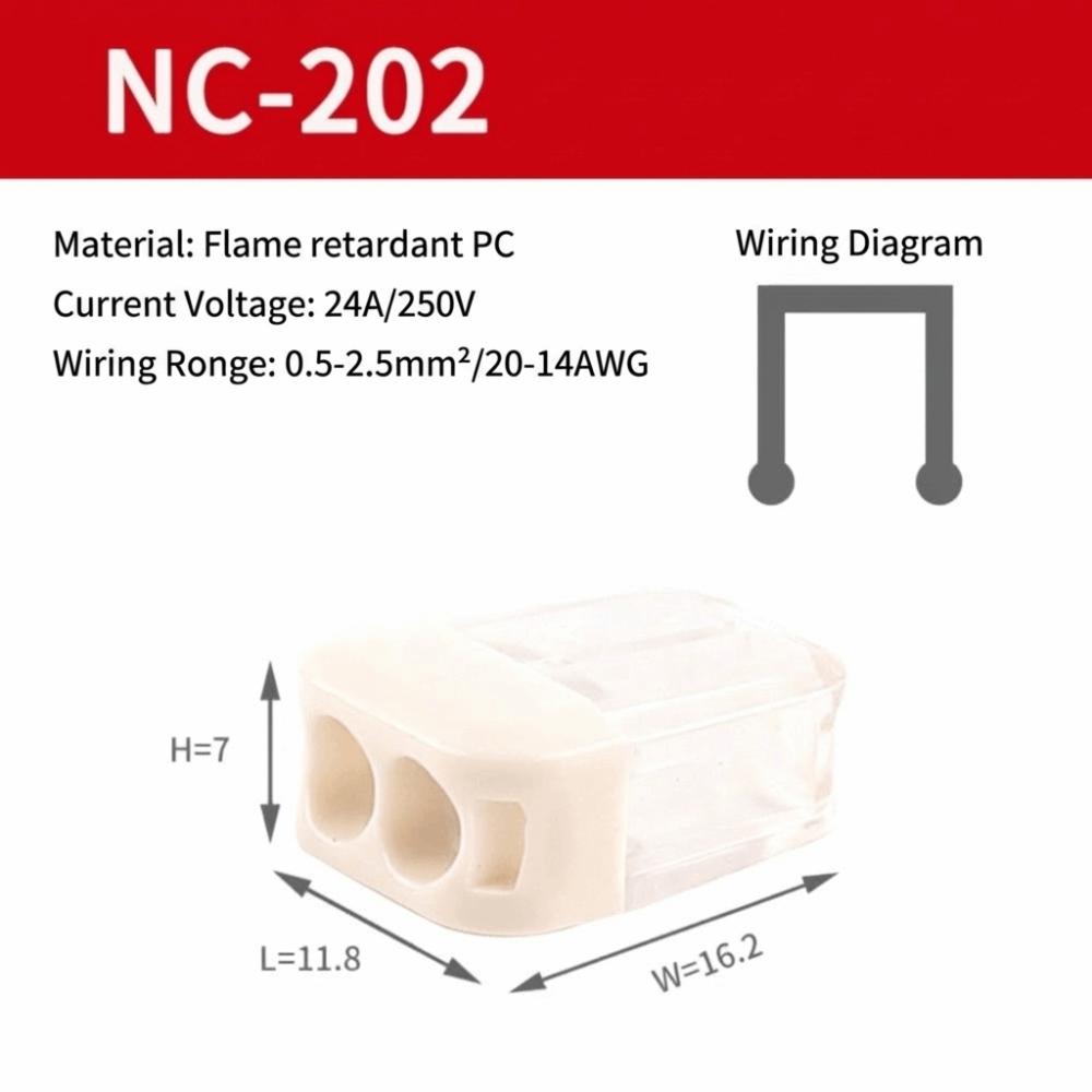 10PCS Push In Quick Terminal 2/3/4/5/6/8 Pin Splice Terminal Electrical Connector Electrical Wiring