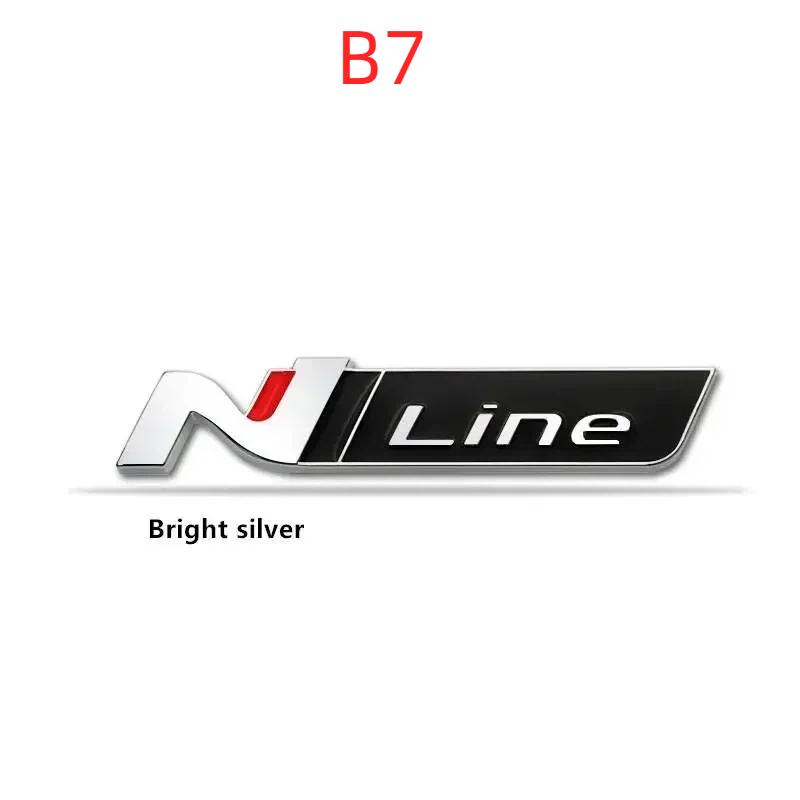 3D Metal N Line Logo Rear Boot Trunk Emblem Badge Decals Car Stickers B7