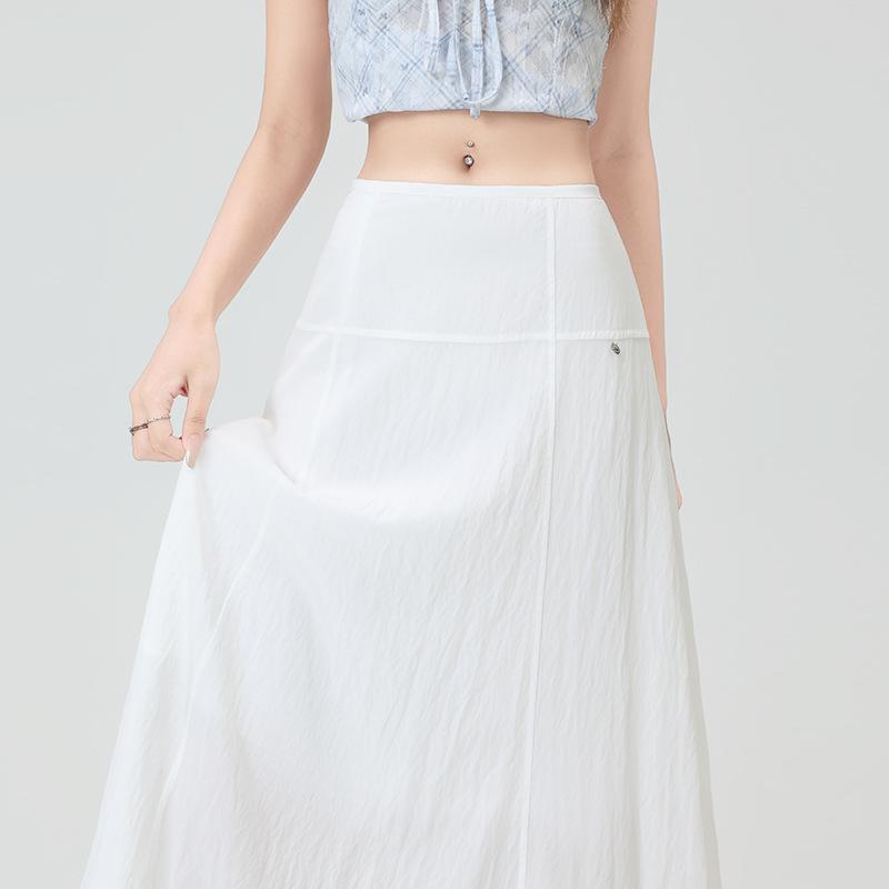 Black and White Fishtail Skirt Skirt Children's Summer Small Fashion Medium and Long Skirt Umbrella Skirt