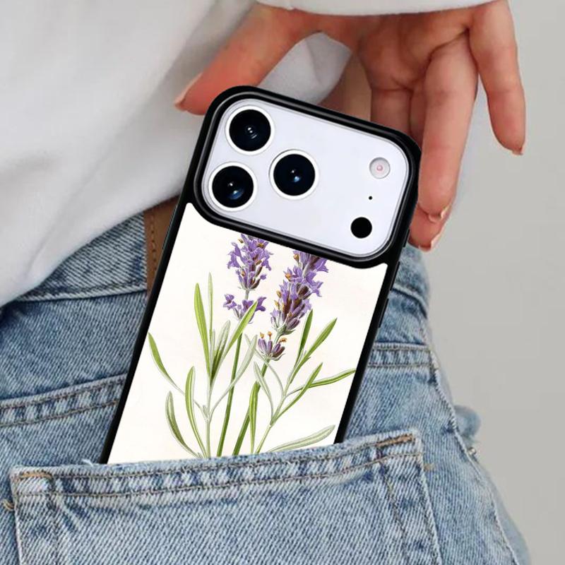 Botanical Drawings Flowers Plants Soft Phone Case for iPhone 16e 15 14 13 12 17 Pro Max Plus Air 17pro Cover Coque