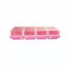 Plastic Screw Organizer Box With 4 Compartments Portable Tool Parts Storage Bin With Lid For Hardware Small Parts Display