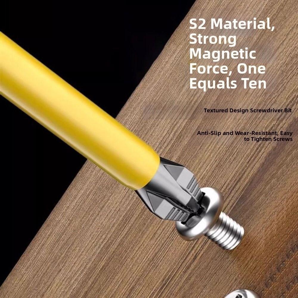 6Pcs High Hardness Cross Screwdriver Strong Magnetic Batch Head  Power Tools
