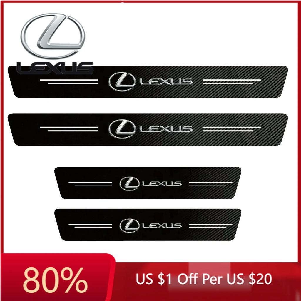 2026 Hot Interior Stickers Car Door Sill Carbon Fiber Sticker Threshold Side Anti Scratch Waterproof For Lexus RX330 IS250 Ct200