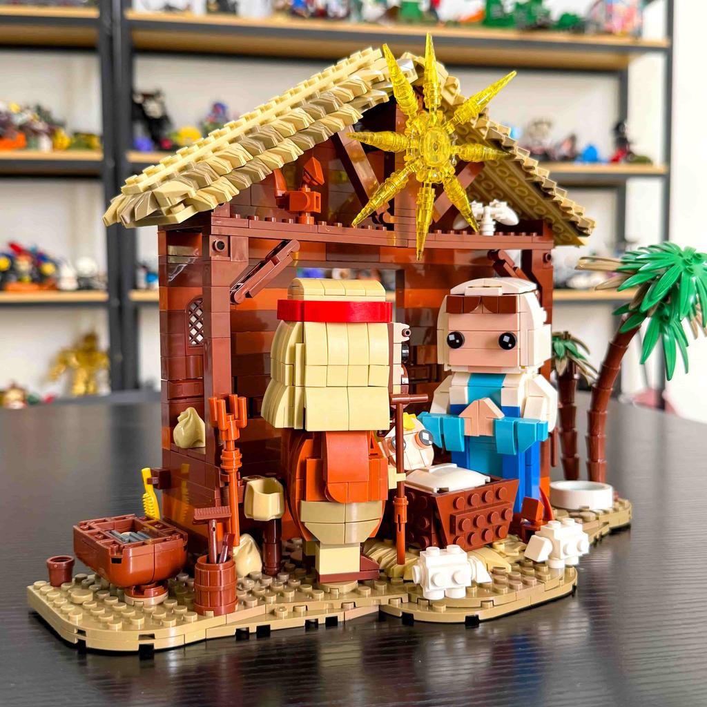 1050pcs Jesus Building Block Set, The Nativity Set, Building Toy of Faith Series, Bible Story, Christian Gift fofor Adults