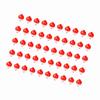 50pcs Fishing Bobbers 1 Inch Snap On Float Red and White Bobbers Push Button Round Buoy Floats Fishing Tackle
