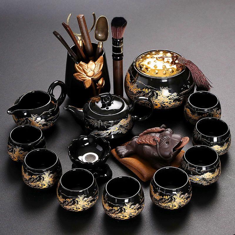 Premium Automatic Ceramic Kung Fu Tea Set