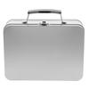 Handheld Retro Metal Lunch Box Tinplate Food Storage Container Clasp Lid Spacious Leakproof Design for Meals Snacks