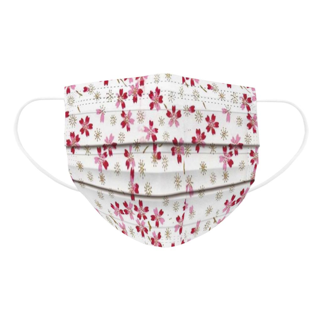 Voksenmaske Engangsansiktsmaske Industriell 3-lags øreløkke 10/20/30/40/50/100 STK