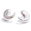 Eetit 316L Stainless Steel Comma Water Drop Fashion Daily Stud Earrings Water Resistant Texture Polished Attractive Jewelry 2025