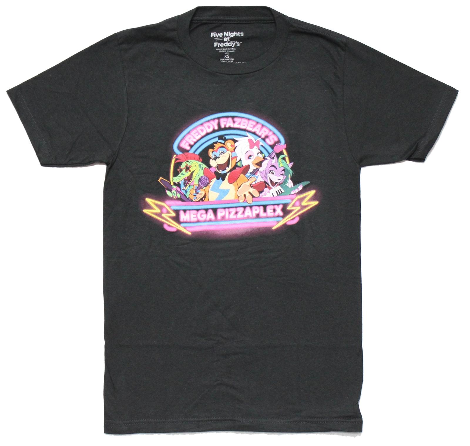Five Nights at Freddy s New Adult T-Shirt -Freddy Fazbear s Mega Pizzaplex XXXL