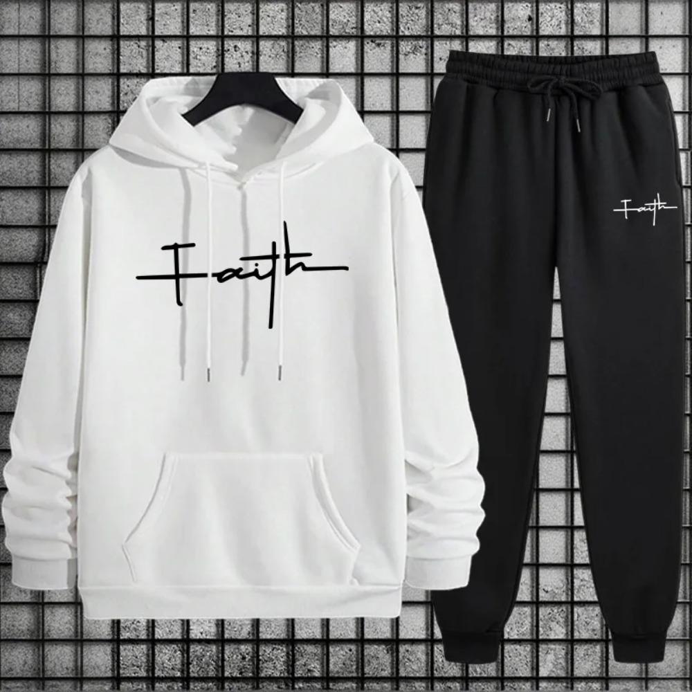 Casual Men's Hooded Sportswear, Single Sports Shirt and Pants, Spring Outdoor Daily Sports, Comfortable Quality