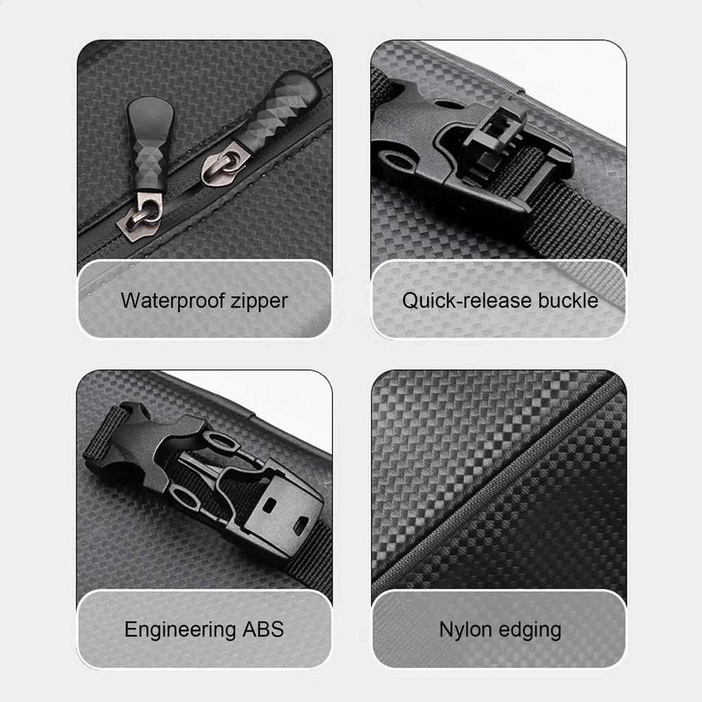 Ebike Trunk Pannier Rear Ebike Backrest Bag With Rain Cover Safety Reflective Hard Shell Electric Vehicle Luggage Carrier For