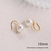 2025 Pure Silver Pearl Stud Earrings for Women - High-End Feel with Ear Drops & High Heels Ear Hooks
