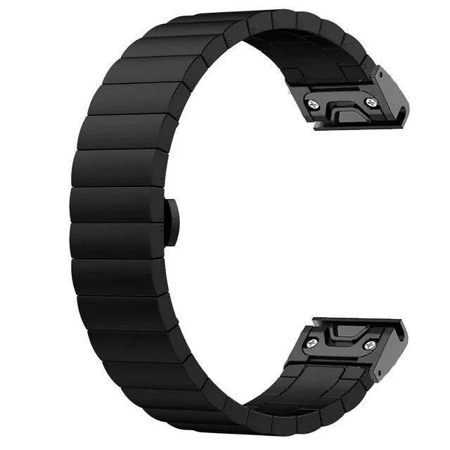 26mm 22mm QuickFit Stainless Steel Strap For Garmin Fenix 8 51mm 47mm 7X 7 Pro 6X 6 5X 5Plus 3 3 HR Band Forerunner 965 745 935
