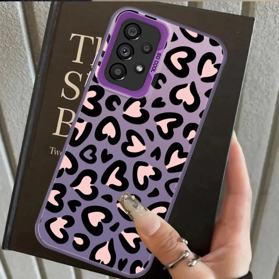 

Cartoon Love Leopard Pattern Phone Cover Case for Samsung Galaxy A21s A23 A26 A12 A24 A25 A15 A16 A13 A14 A35 A17 A20s A34 A31 Galaxy A35 5G