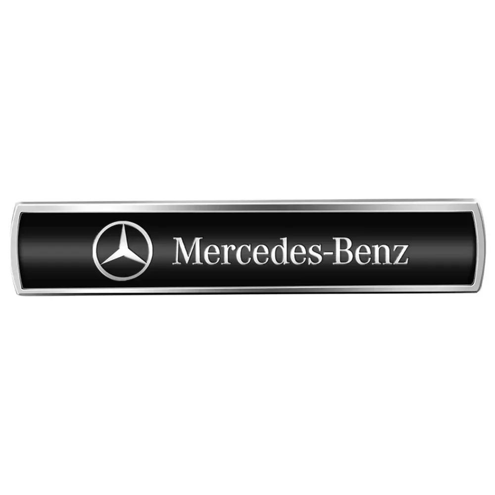 AABGU1 2Pcs 3D Metal AMG Emblem Car Body Fender Logo Stickers For Mercedes Benz B/C/E/S Class A Class C200L GLC GLE GLK CLA AMG