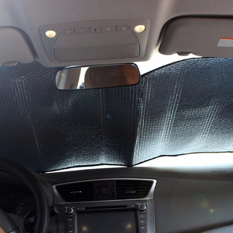 Car Front Sunshade - Aluminum Film, 130x60cm, Summer UV Protection