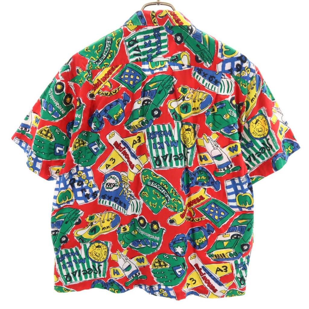 mikihouse made in Japan Overall handle Short sleeve Open collar shirt M Men's Used