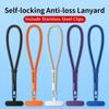 Alças de Mão e Pulso para Celular Portátil de Nylon Coloridas Cordão Anti-queda com Abas de Fixação Clipe de Cordão Destacável para Pendurar Celular