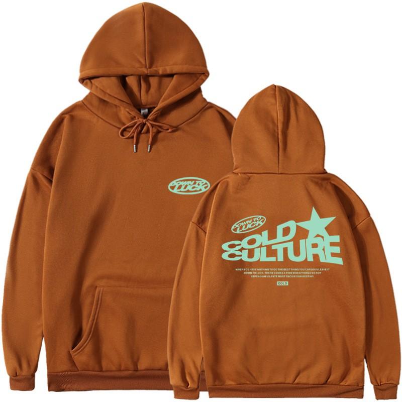 Girls Winter Hoodie Fleece Lined Loose Fit Printed Sweatshirt Streetwear