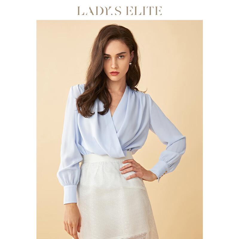 Женская Элитная Блузка с V-образным Вырезом в Стиле Лю Ифэй M