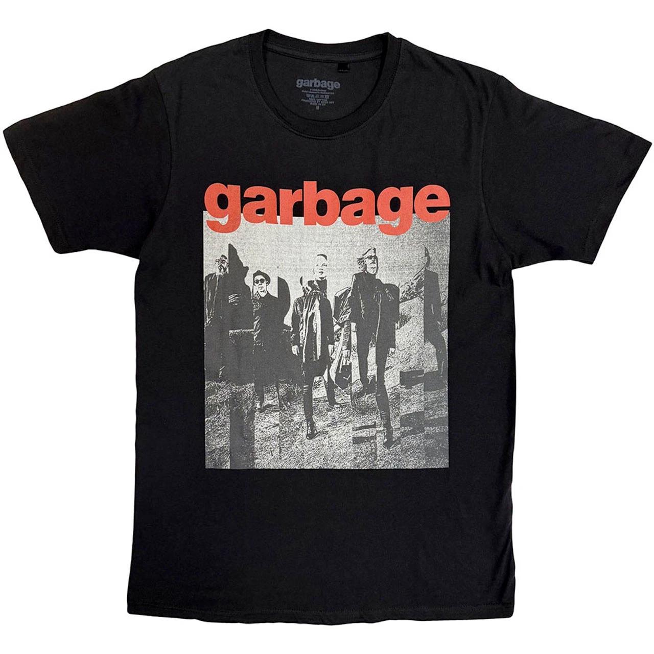 Garbage - Photo Segments - Black t-shirt XXXXL