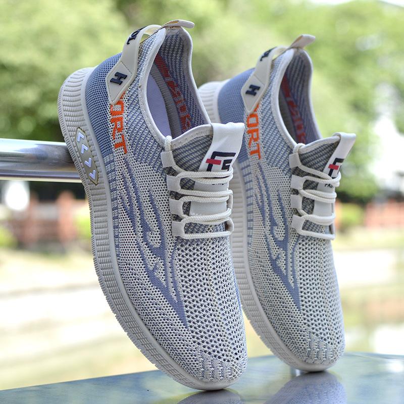Men's shoes summer new breathable hollow mesh shoes casual sports shoes one pedal mesh coconut shoes men