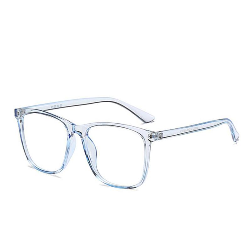Anti-blue Light Unisex Prescription Eyeglasses Ultralight TR90 Photochromic Square Nearsighted Glasses 0 To -6 0