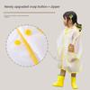 Boy's Thin Cloak White Transparent Children's Raincoat