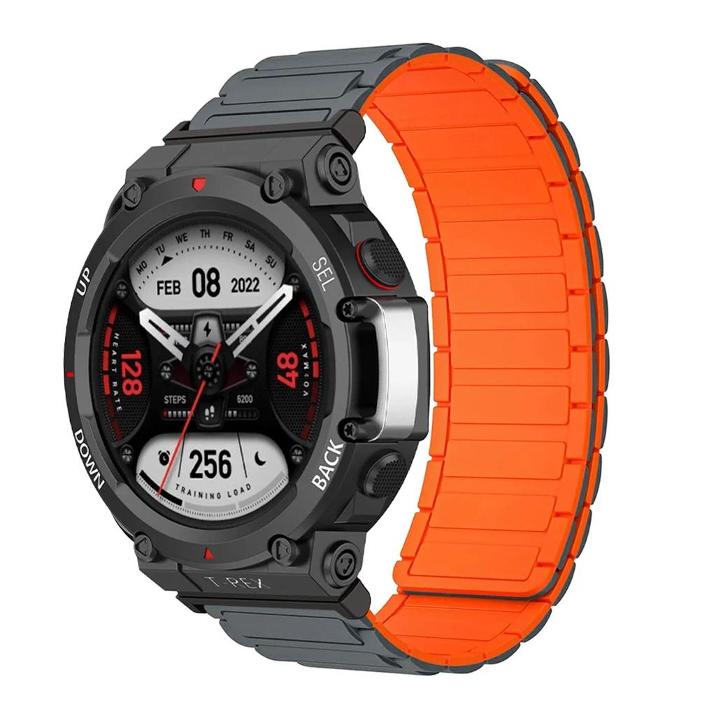Sports Silicone Strap For Huami Amazfit T-Rex 3 Magnetic Bracelet Loop Wristband For Amazfit T-Rex 2 1 Smart Watch Correa Belt