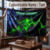 Abstract Personalized Theme Throw Blanket Custom Name Text Personalized Blanket Soft Cozy Blanket for Home Sofa Bed