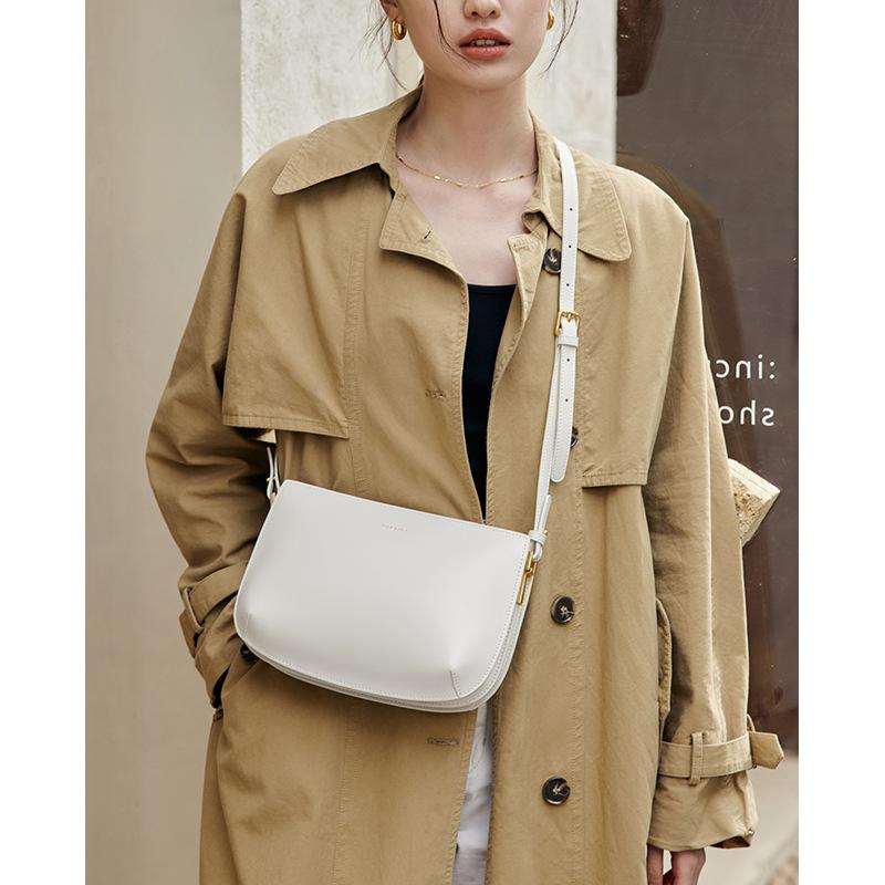 Genuine Leather Underarm Bag Women's Fashion Niche Shoulder Bag Women's Premium Sense Cowhide Women's Bag Simple Crossbody Bag