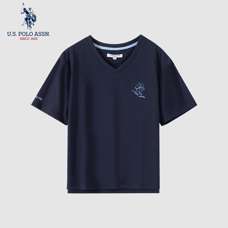 

НАС. АССН ПОЛО. Женская футболка с V-образным вырезом и коротким рукавом L