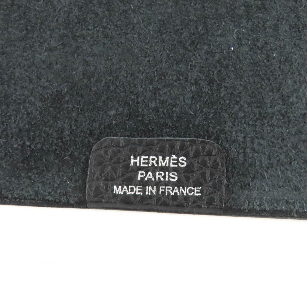 Excellent HERMES Notebook cover Yuris GM With refill black Togo Leather Women Used