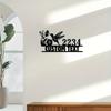Unique Handcrafted Hummingbird Metal Sign Custom House Number Art Sturdy Indoor Outdoor Reusable Home Gift