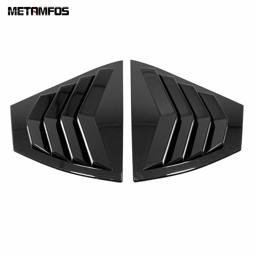 For Nissan Sentra Bluebird Sylphy -2024 2025 Carbon Fiber Rear Side Window Shutter Spoiler Louver Air Vent Cover Accessories