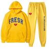New Spring and Autumn Men's Hoodie Set, Popular In Europe and America, Casual Trend Men's Sweater Set