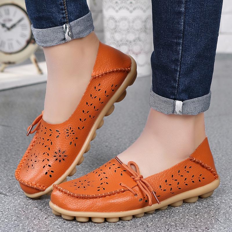 Women Flat Shoes Fashion Women Casual Shoes Breathable Women's Loafers Shallow Comfort Mom Shoes Ladies