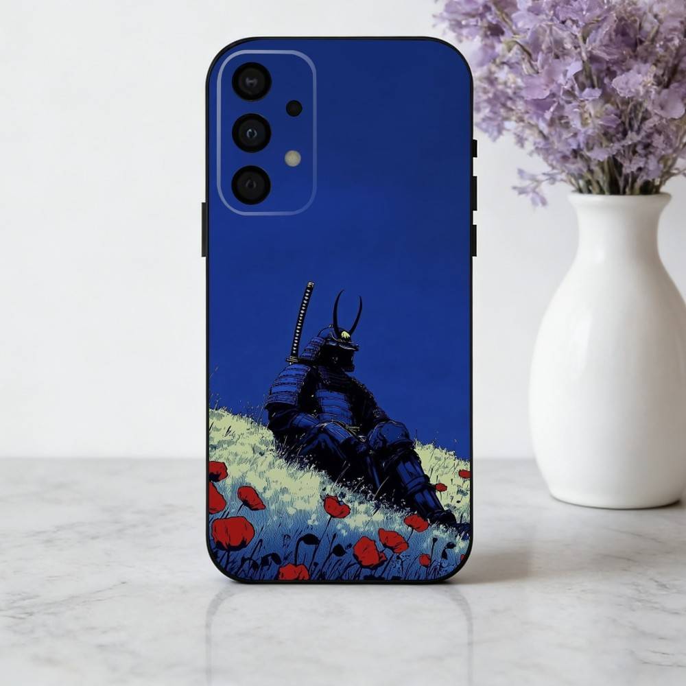 

J-Japanese B-Bushido S-Samurai Phone Case For Samsung Galaxy A73,A72,A71,A70,A53,A52,A51,Soft Silicone Black Cover Samsung a21s