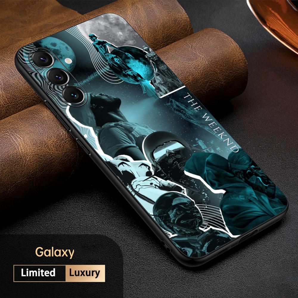 Mode cool Wochenende Poster Sänger Handyhülle Für Samsung Galaxy S26 S25 S24 S23 S22 S21 Plus Ultra Note20 Weich Schwarz