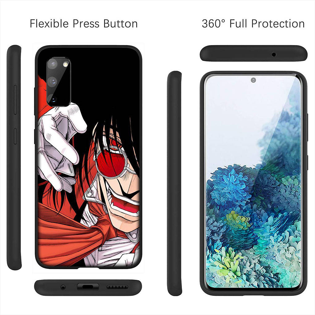 Cover for iPhone 16 15 Xiaomi Redmi Note 14 13 12 11 Pro Max X 8 9 16e Samsung Galaxy S25 S24 S23 Moto G85 G75 OPPO Huawei Hellsing Alucard Phone Case