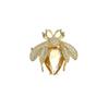 Bee Shaped Brooch Pin with Crystal Detailing for Unisex Apparel Accessories for Coats Jackets Shirts Sweaters Bags