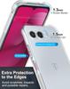 Flexible TPU Airbag Shockproof Transparent Phone Case for T-Mobile Revvl 8 Pro 5G Protective Cover Frame