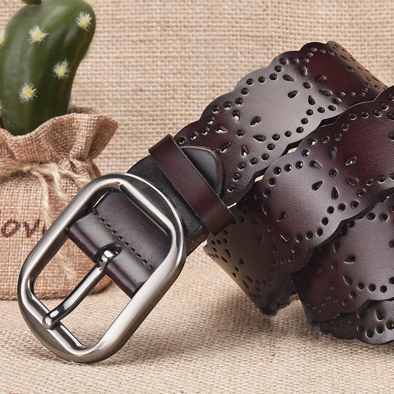 Hollow needle buckle women's belt - casual belt for jeans