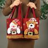 Three Christmas Gift Doll Bags, with Christmas Patterns - Perfect Christmas Decoration Bags, Christmas Tree Hanging Bags