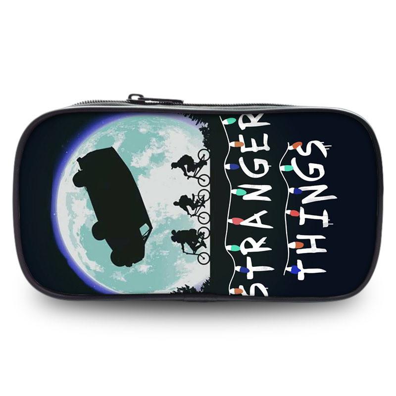 Stranger Things Pencil Case With Nylon Material For Students And Kids