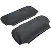 Sun Visor Cover Pair, Microfiber Leather, Black-Black Stitch Sun Visor Replacement Cover Skin Fits for 1993-2002 Chevy Camaro Pontiac Firebird